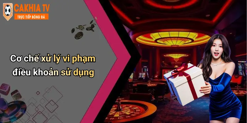 Cơ chế xử lý vi phạm điều khoản sử dụng