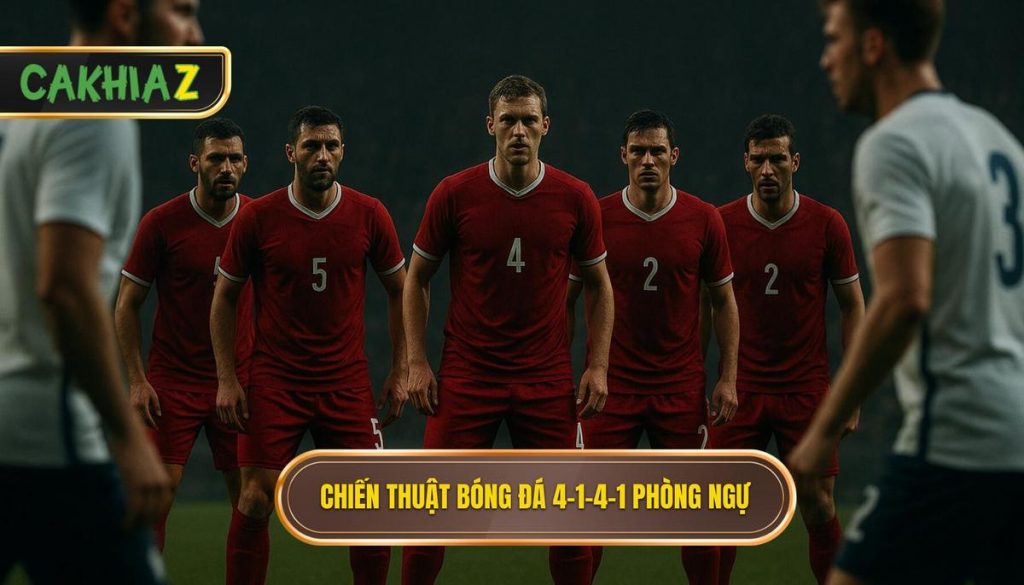 Chiến thuật bóng đá 4-1-4-1 phòng ngự