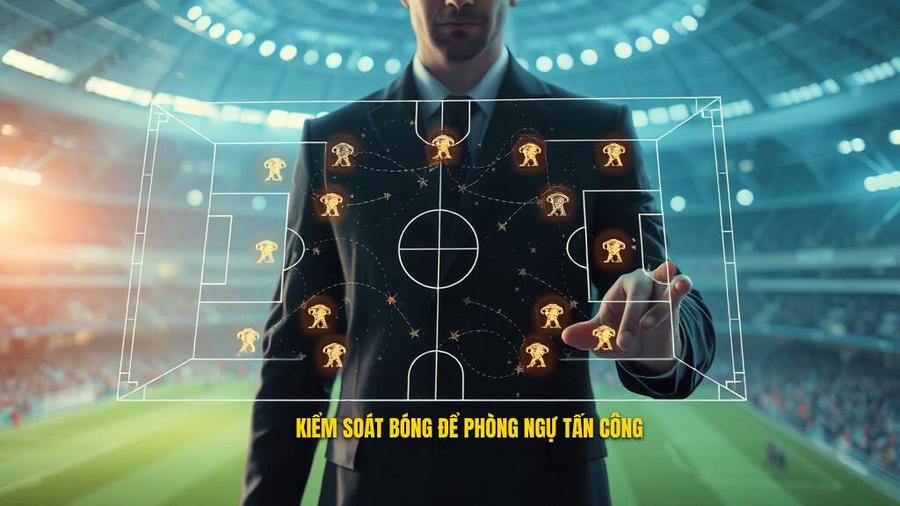 Triết lý cốt lõi: Kiểm soát để phòng ngự, cầm bóng để tấn công