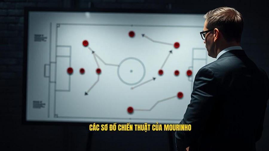 Các sơ đồ chiến thuật Jose Mourinho thường xuyên sử dụng