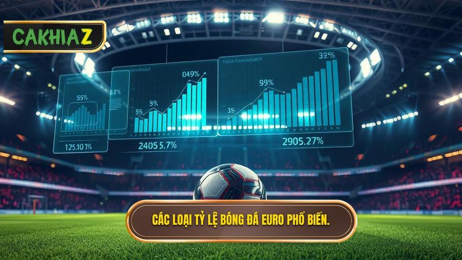 Các loại tỷ lệ bóng đá Euro phổ biến nhất hiện nay