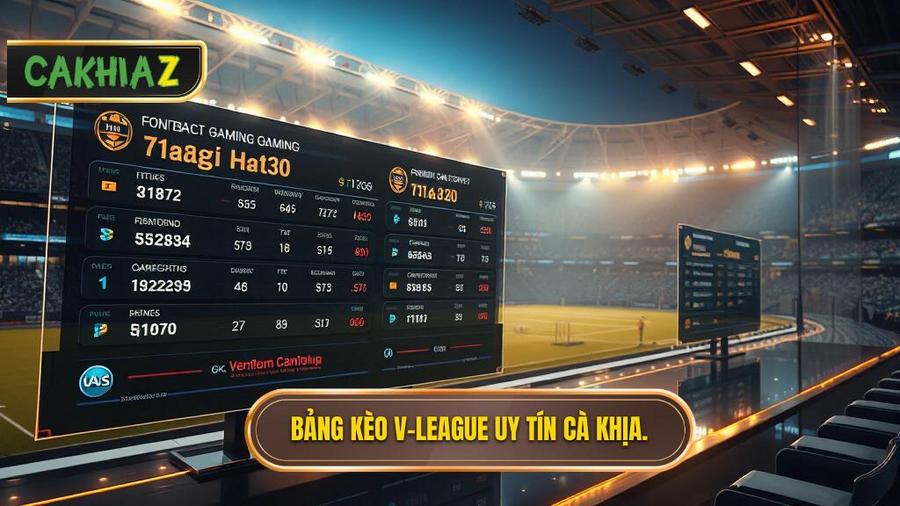 Bảng kèo V-League mới nhất: Cẩm nang soi kèo và phân tích tỷ lệ bóng đá Việt