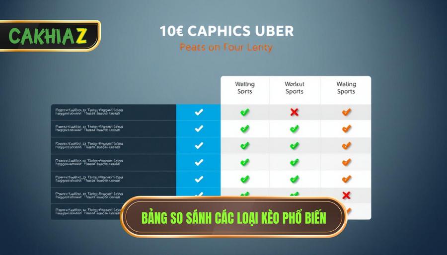 3. Bảng So Sánh Các Loại Kèo Phổ Biến