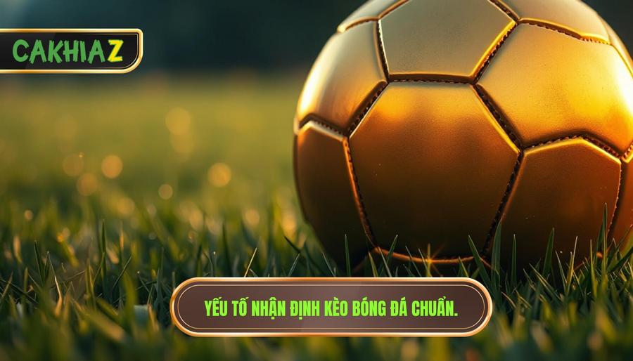 3. Yếu Tố Nhận định Kèo Bóng đá Chuẩn.